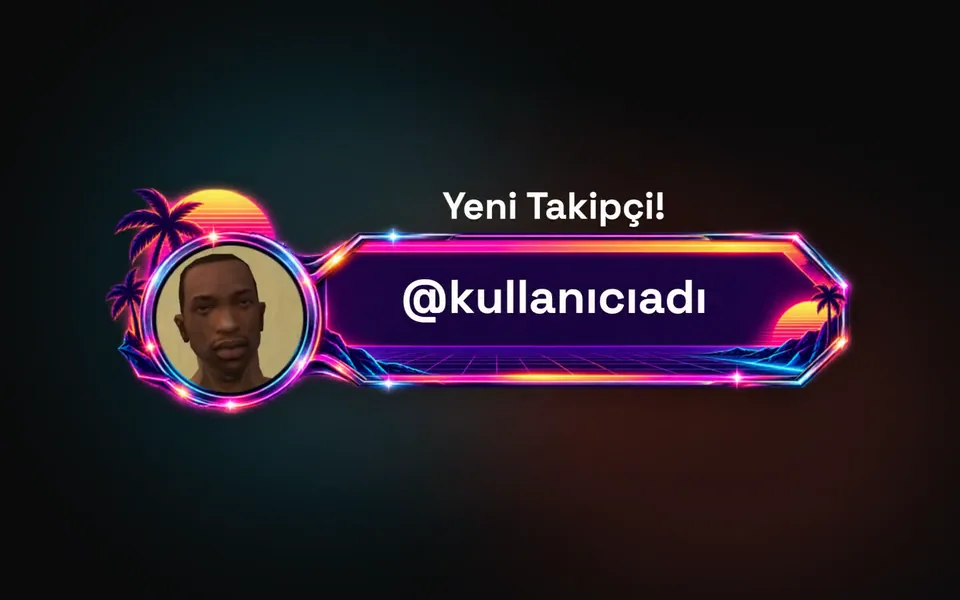 Farklı tasarım ve animasyonlarla açılan takip ve beğeni şeritleri
